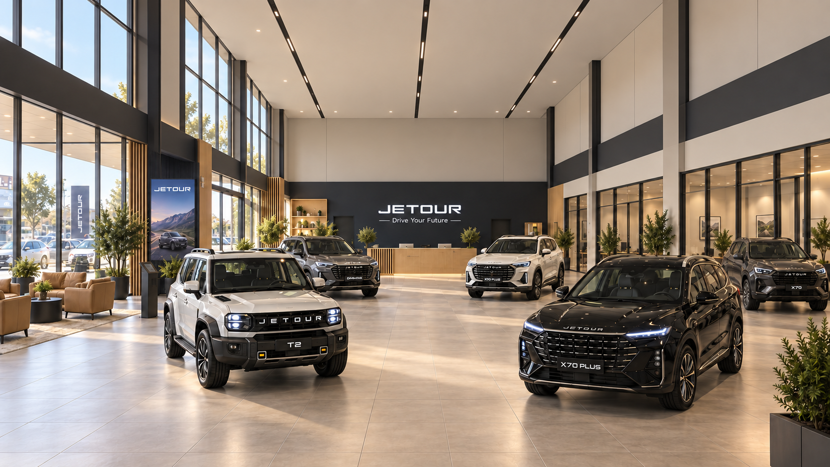 A taller, calmer showroom